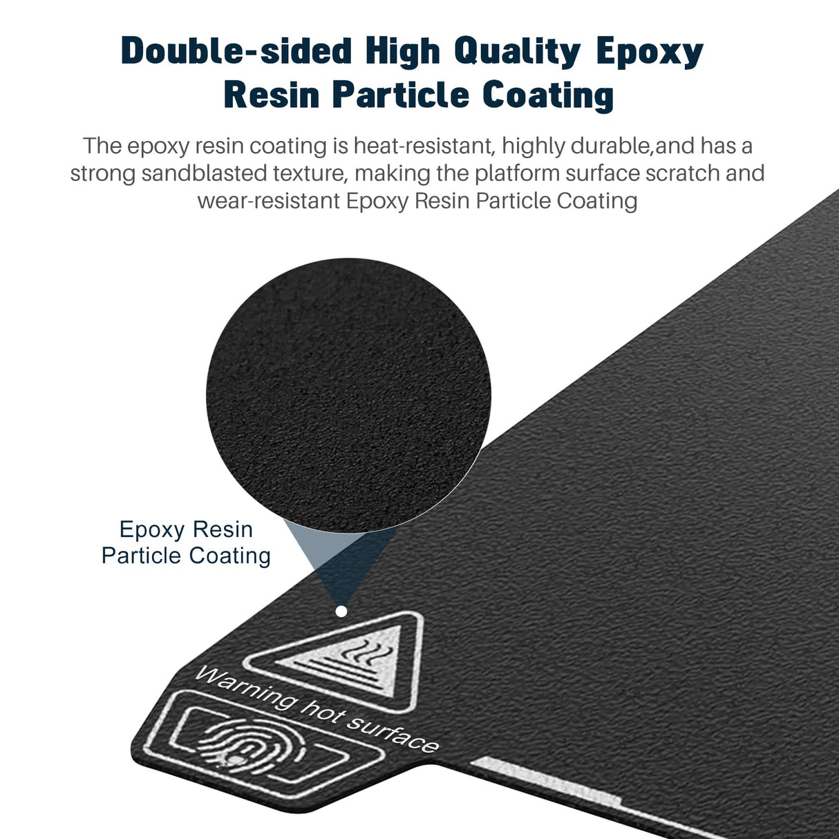 Official Creality Ender 3V3 SE Epoxy Resin Double Side Build Plate Kit, 235x235 mm Flexible Spring Steel Platform, 3D Printer PEI Sheet Build Surface for Ender 3V3/3V3 KE Ender-3 S1/3S1 Pro/K1 Comgrow