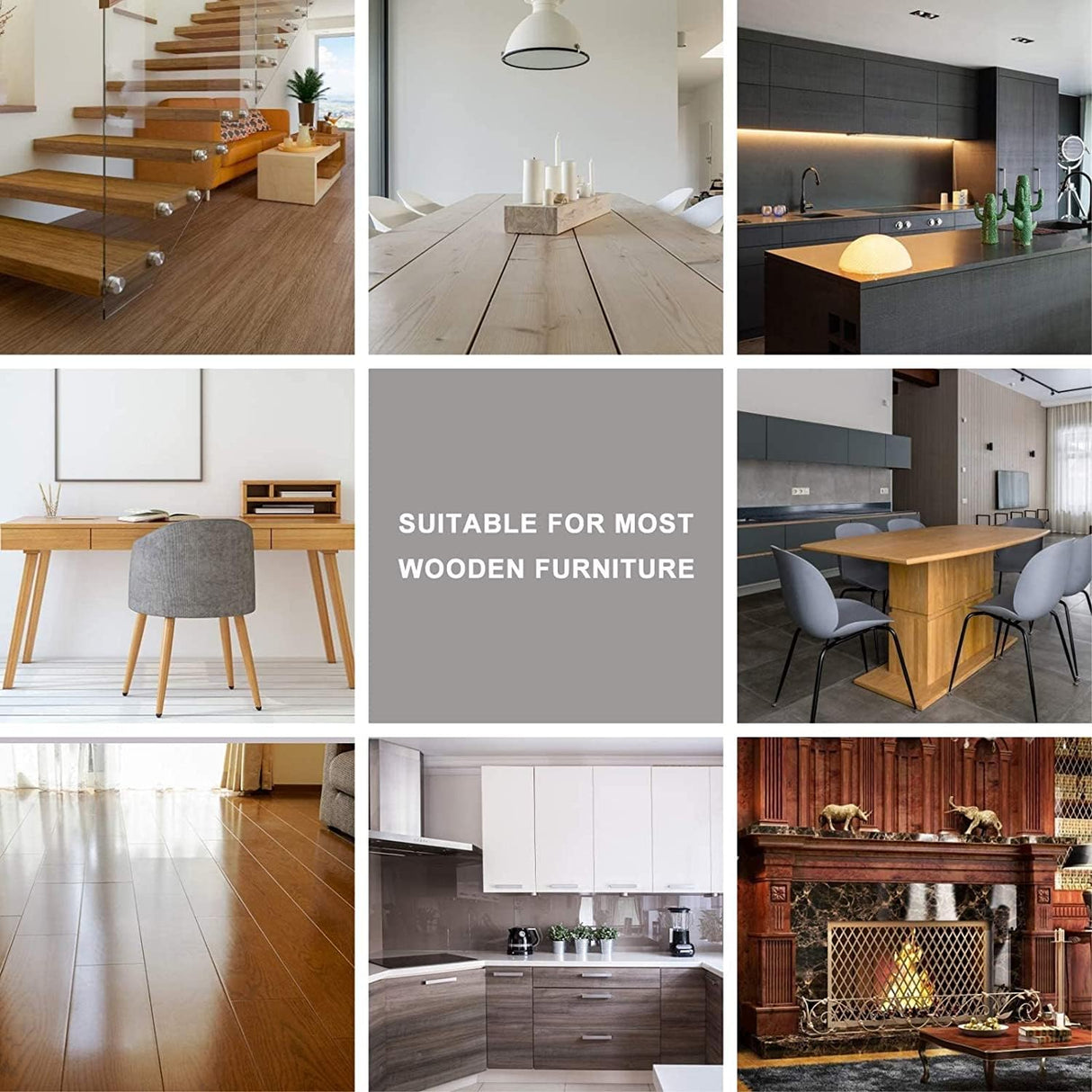 SEISSO Furniture Repair Kit - Set of 42 - Wood Repair Kit Wood Fillers, Furniture Scratch Repair Markers and Wax Sticks with Scraper, Brushes, for SEISSO