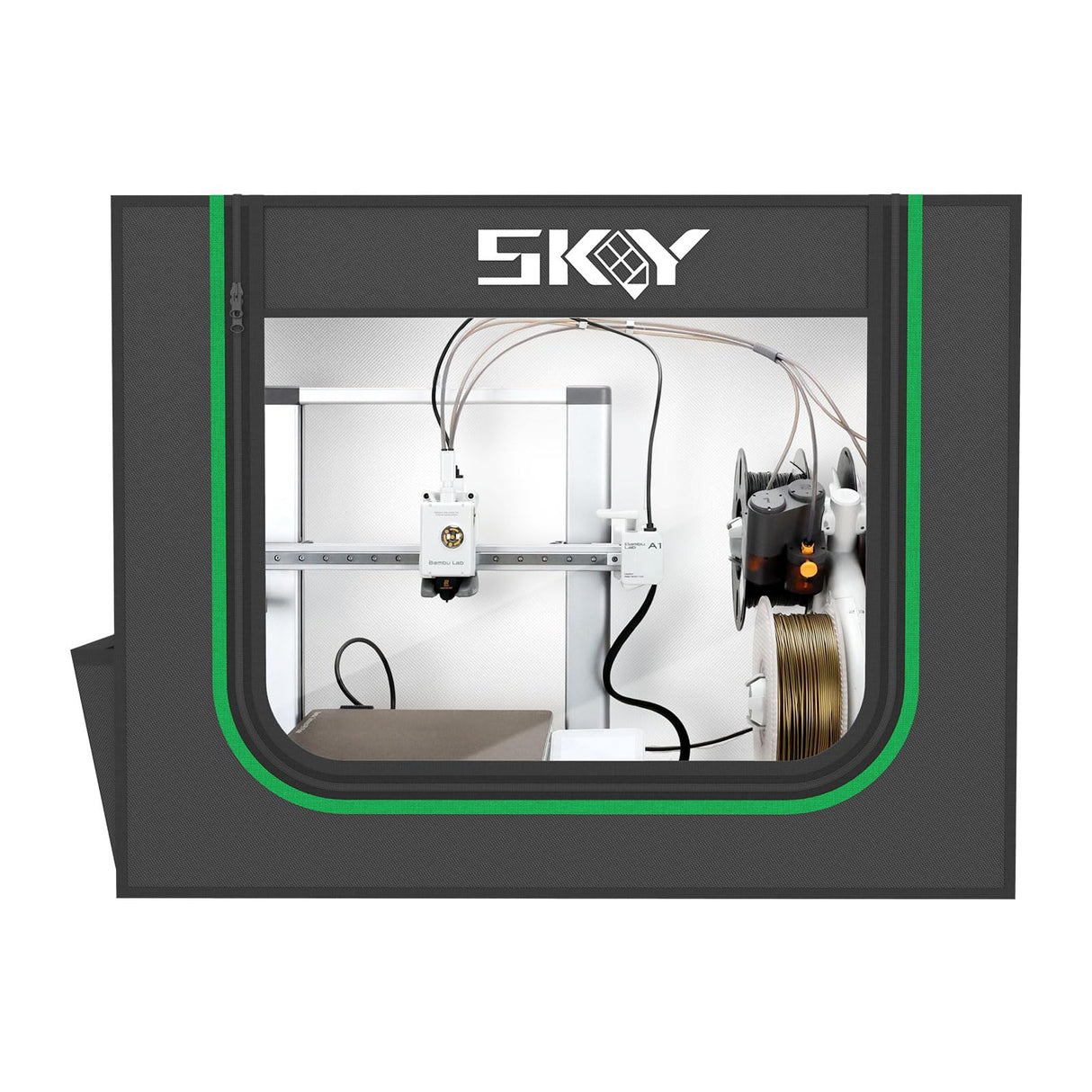 3D Printer Enclosure with LED Light, Fireproof Dustproof Tent Constant Temperature Protective Cover for Bambu Lab A1,A1 Mini,800 * 580 * 580mm Cregrant3D