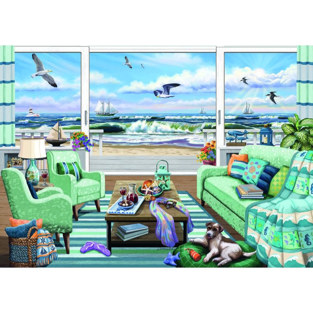 Ravensburger Beachfront Getaway Jigsaw Puzzle - 1000 Unique Pieces | Softclick Technology Ideal for Adults & Kids | Forest Stewardship Council Certified Ravensburger