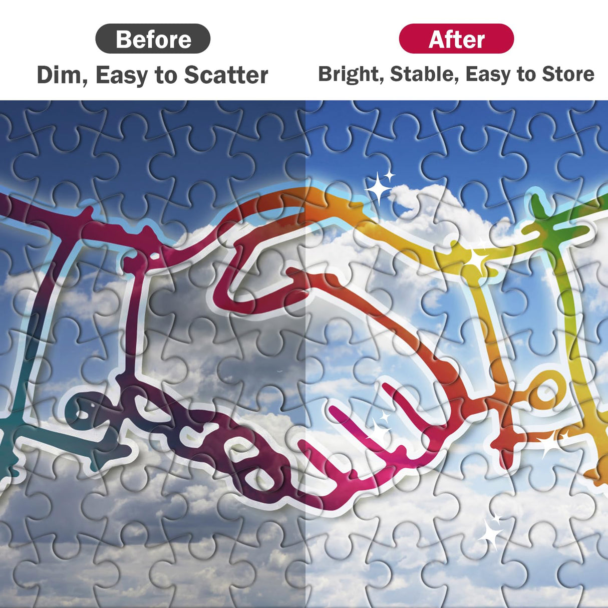 Faburo 2 x 120ml Jigsaw Puzzle Glue Clear, 8 Oz Glue for Puzzles to Frame, Clear Puzzle Glues Kit, Puzzle Preserver Sealer for 1000 Pieces, Wood Puzzle Saver Glues Spray, 2 Pack Faburo