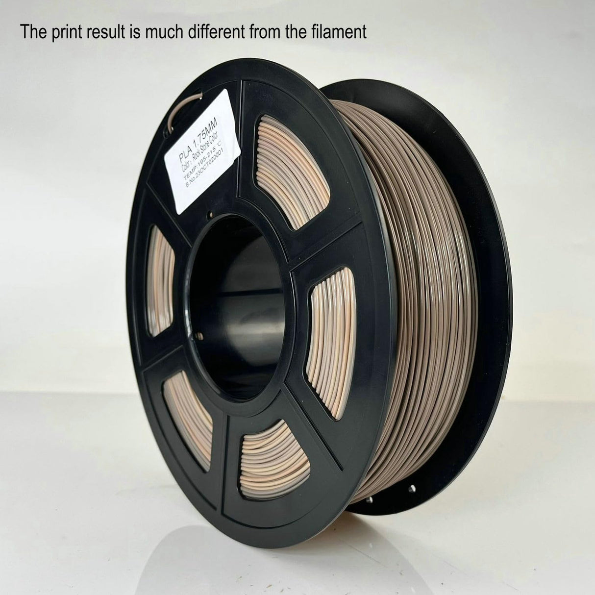 3DimsFila 3D Printer PLA Filament 1.75mm,Rock Stone Color,Brown Yellow Black,Multi Color Filament Net Weight 1kg for Ender3 CR10 3DimsFila