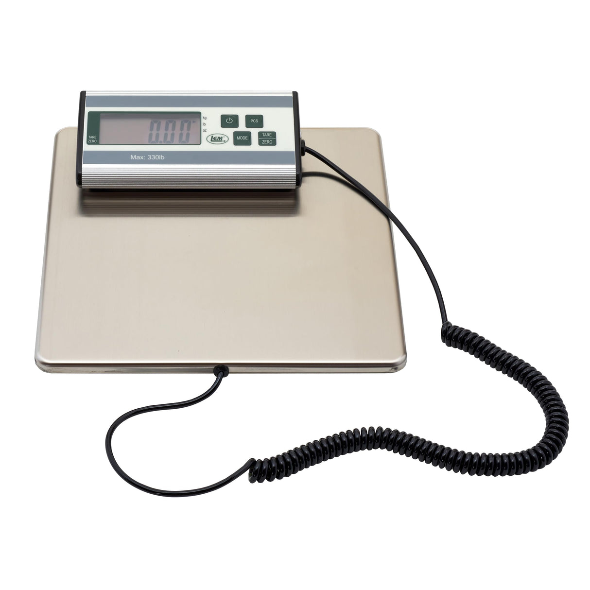 LEM Products 330 lb. Stainless Steel Digital Scale, Silver LEM