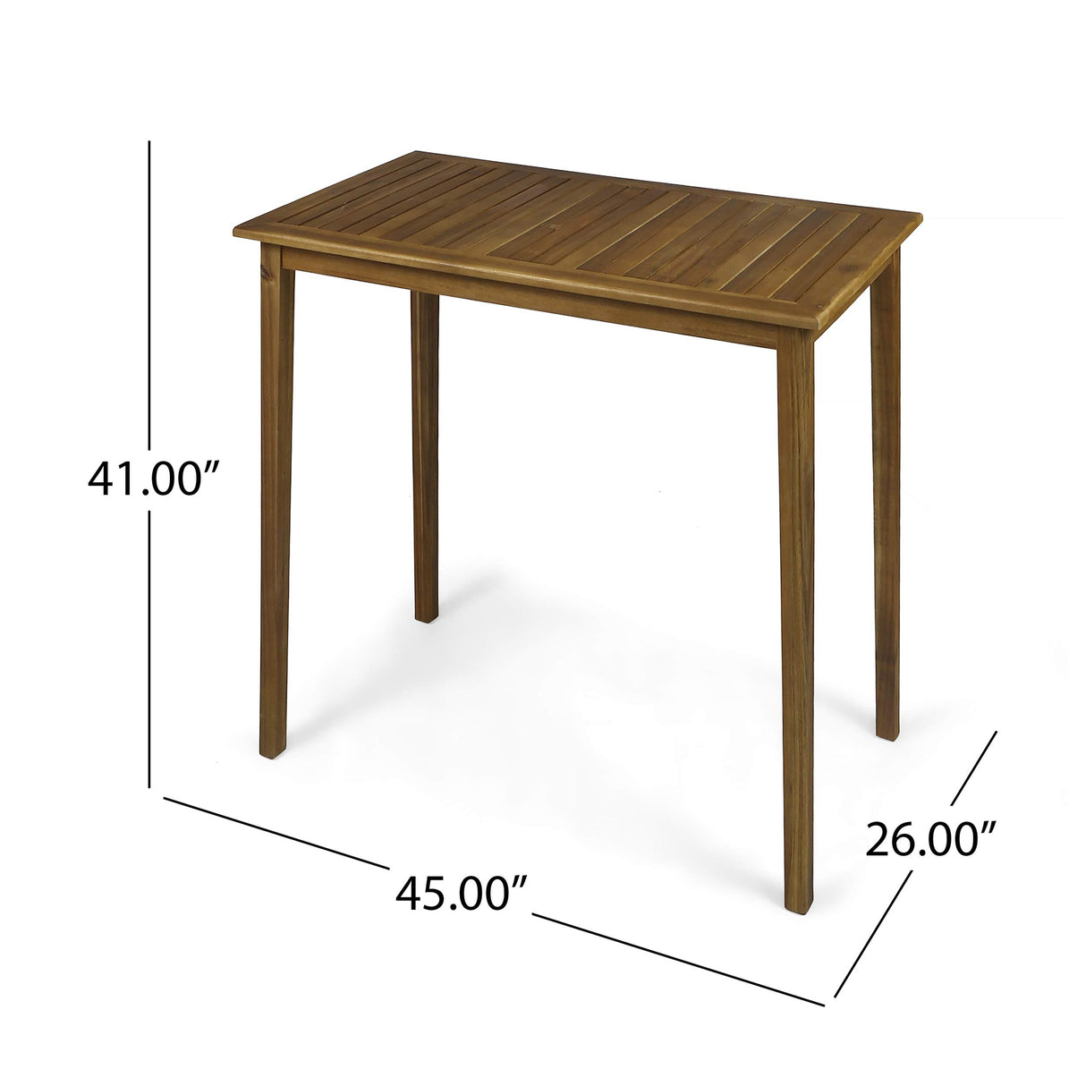 Christopher Knight Home Polaris Bar Table, Teak Finish Christopher Knight Home