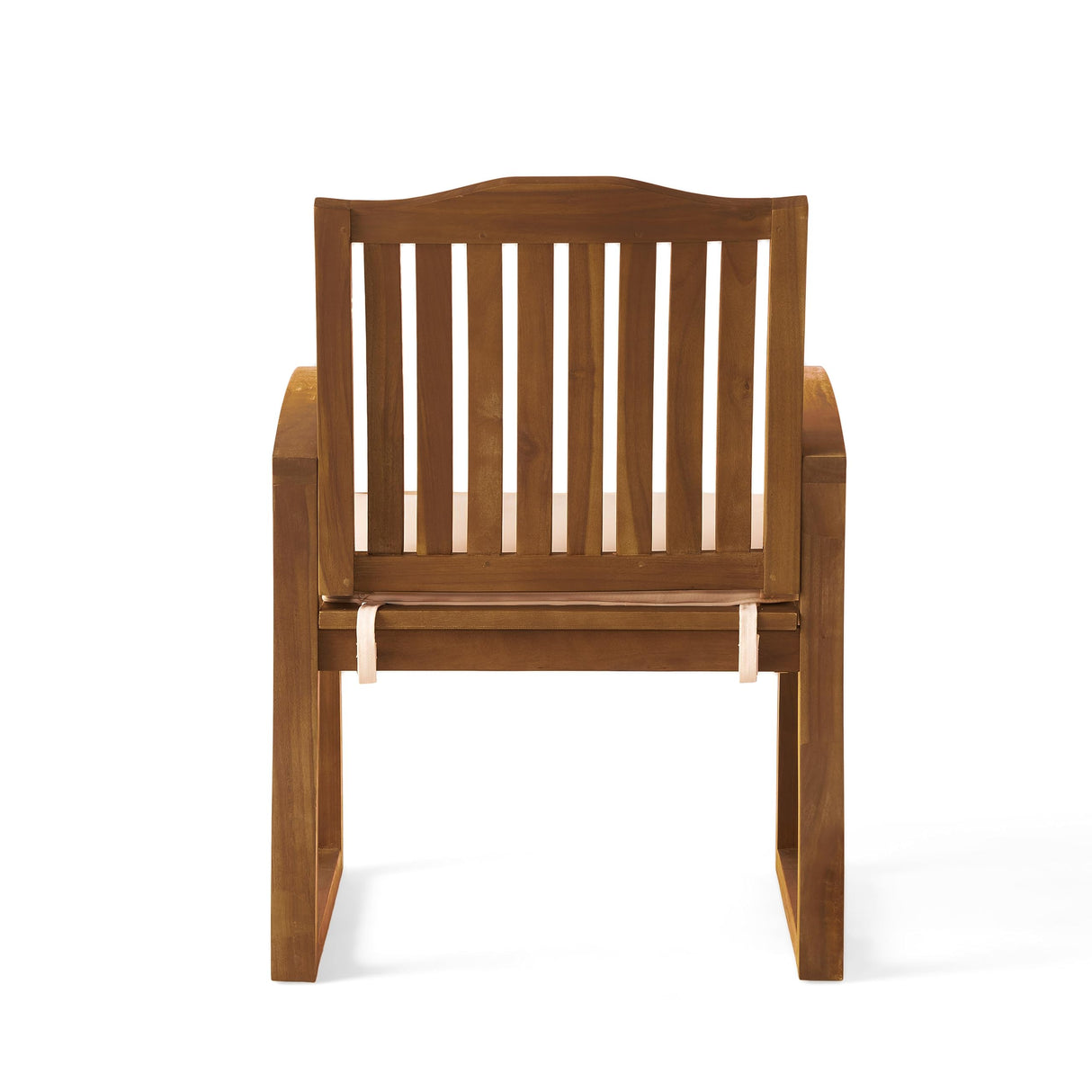 Christopher Knight Home Della Acacia Wood Outdor Dining Chairs, 2-Pcs Set, Teak Finish With Rustic Metal Christopher Knight Home