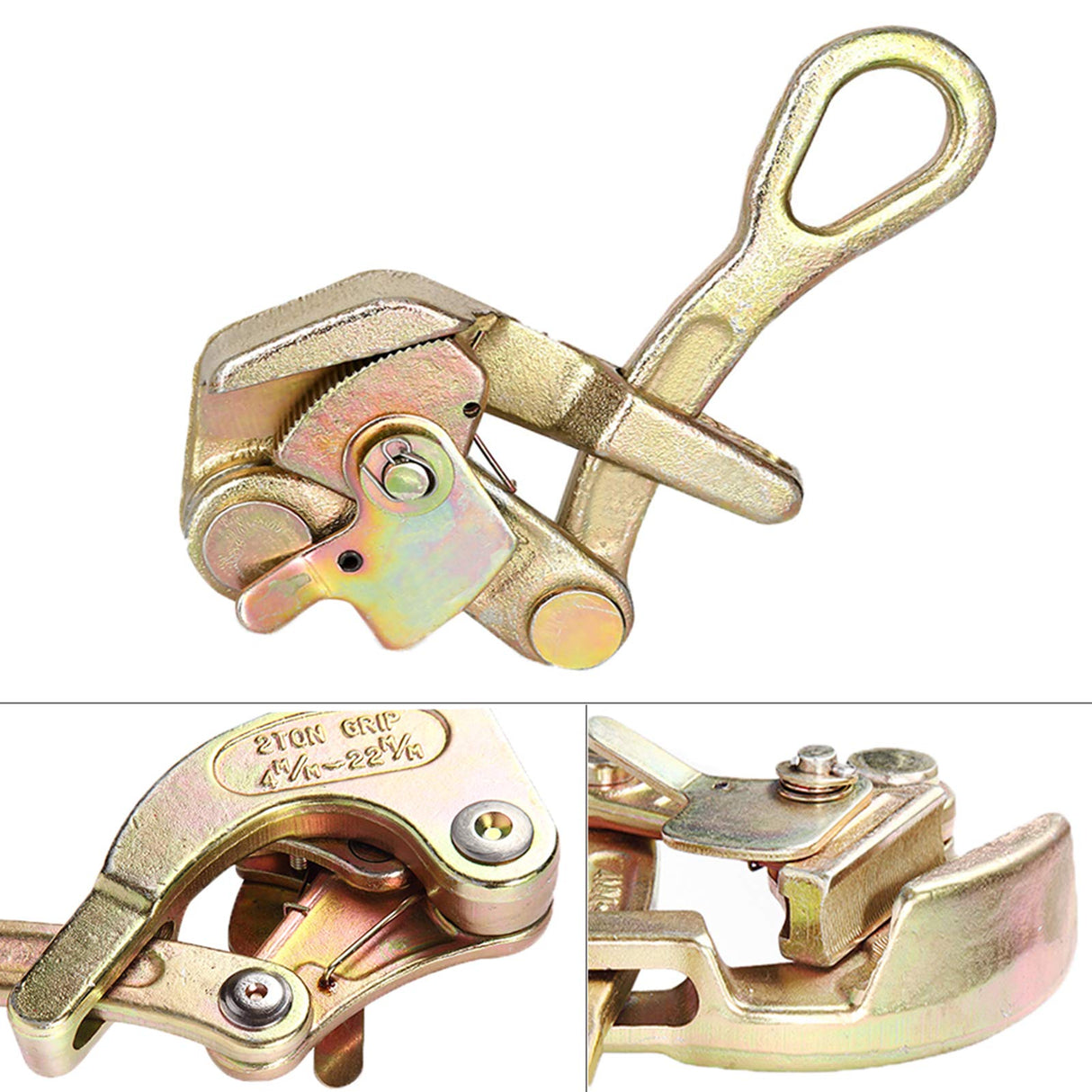 Mr.EV Cable Grip Wire Gripper Steel Cable Puller Tool for Wire Rope,Pulling 2204 Lbs (1T) Mr.EV