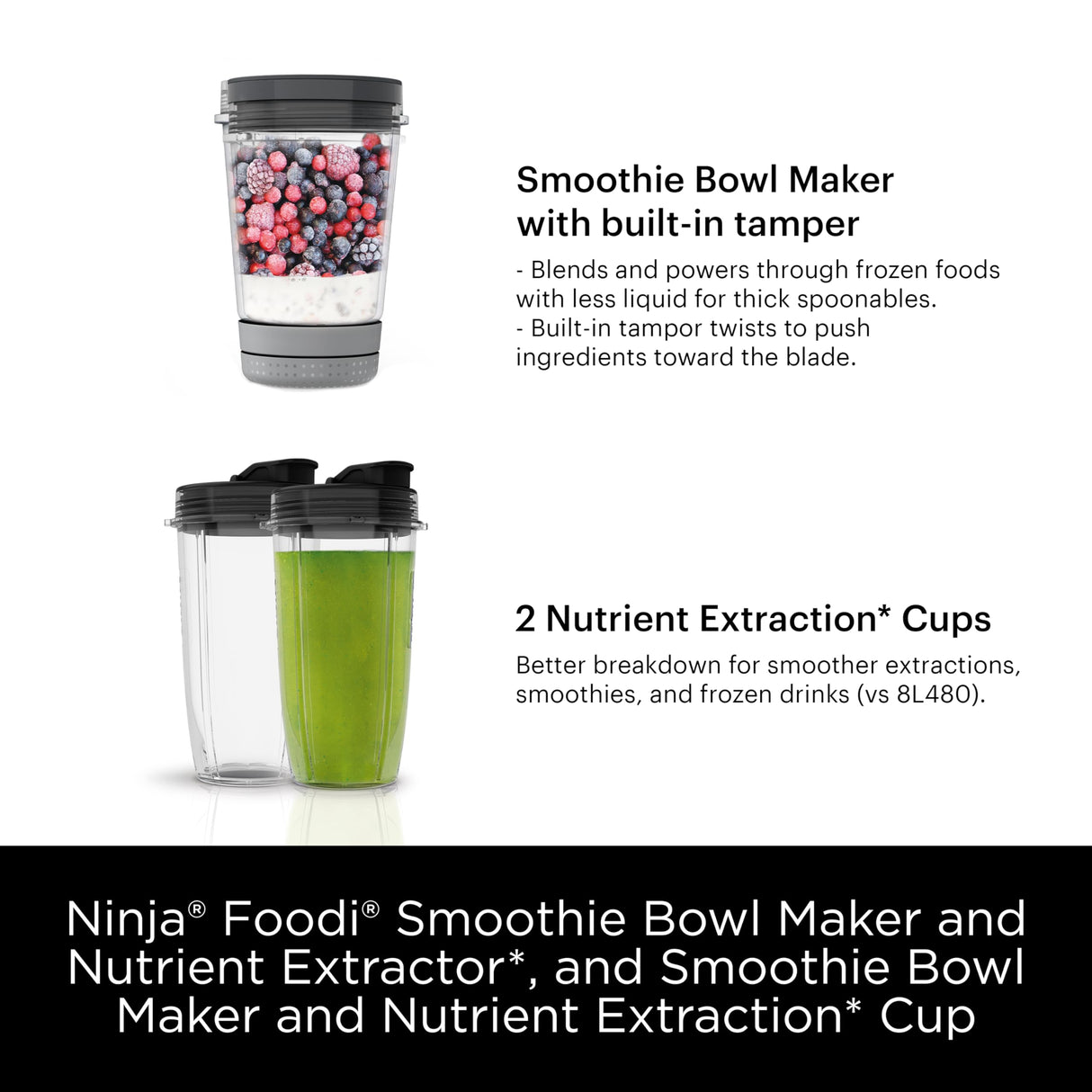 Ninja Blenders for Kitchen | Smoothie Blender, Mixer, Grinder - Premium Blending Performance for Sauces, Frozen Drinks, and More | 1200 Peak Watt Motor | SS101 Foodi Personal Smoothie Maker Ninja