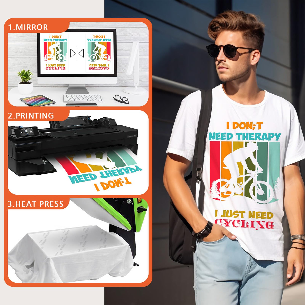 Sublimation Paper 13x19, 160 Sheets Heat Transfer Paper for Any Inkjet Printer 125g with Thermal Sublimation Ink Print on Mugs, Polyester Phone Cases, Light Fabrics DIY Gifts Dynta