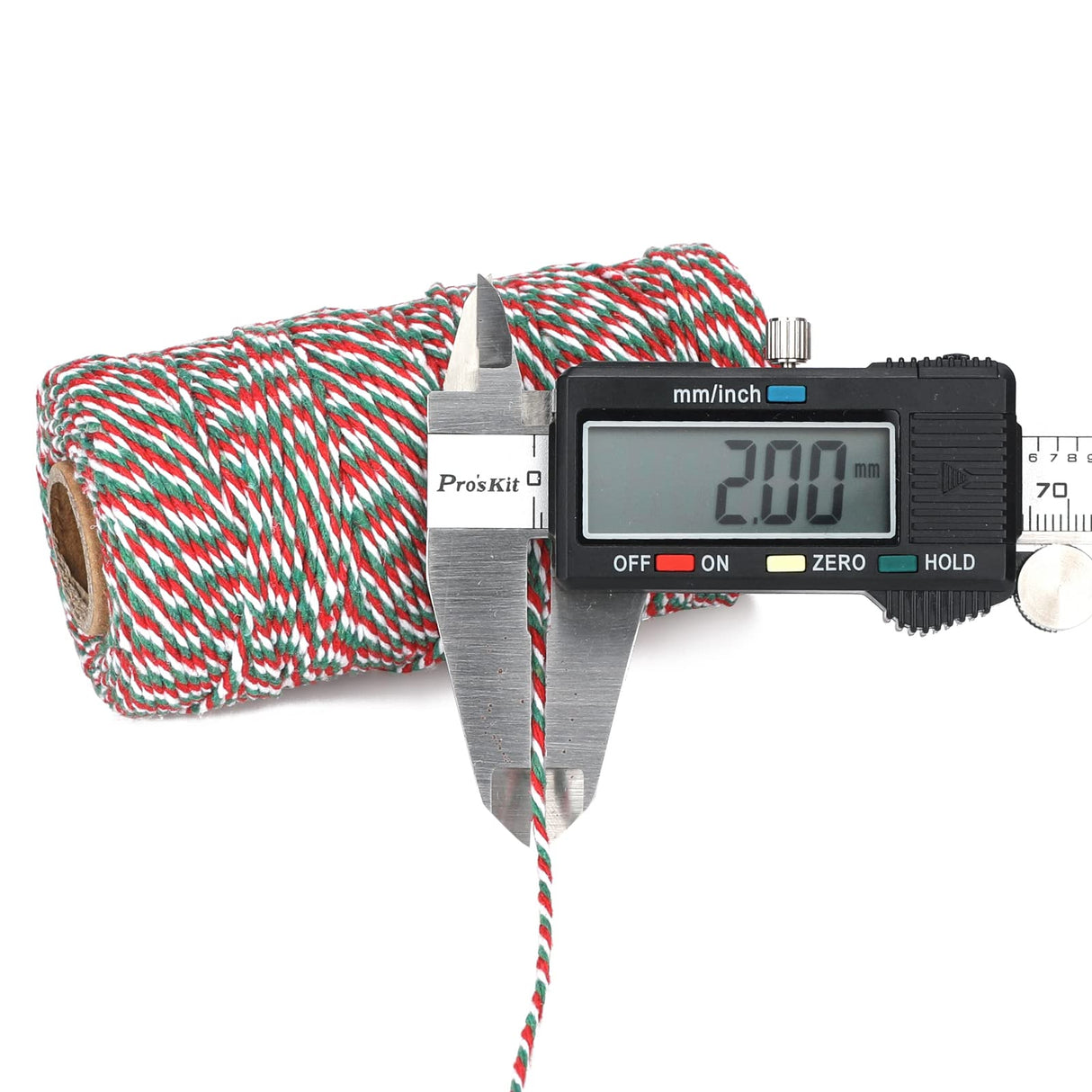 Christmas Twine String,Green Red and White Bakers Twine String,Cotton Gift Wrapping Twine,328 Feet Cotton Arts Crafts Twine String Durable Packing Holiday Twine KINGLAKE