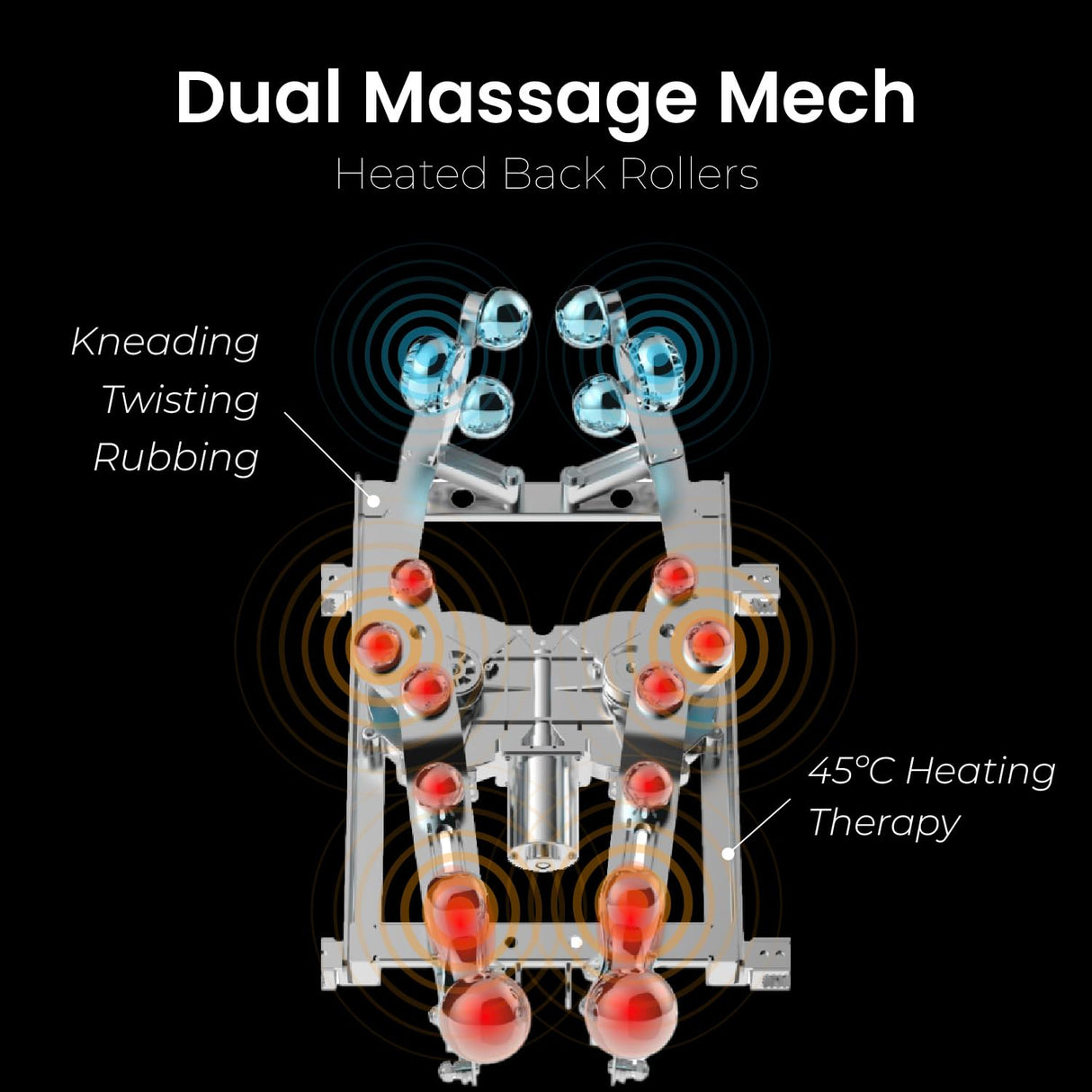 Titan Axiom LE l Dual Massage Mechanism l Full Body Massage Chair l Intelligent Voice Control l 45°C Heating Therapy l Zero Gravity Reclining l Space Saving l Bluetooth Speakers (Black) Titan