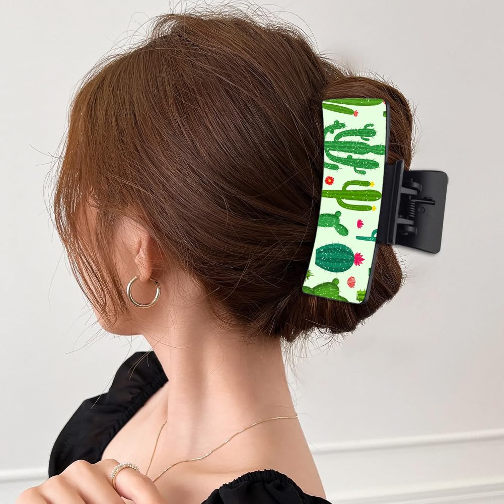 ZUYYON 8 Pack Sublimation Blanks Non-Slip 3.39 Inch Rectangle Hair Claw Clips for Thin, Thick, Long Hair - DIY Heat Transfer Strong Hold ZUYYON