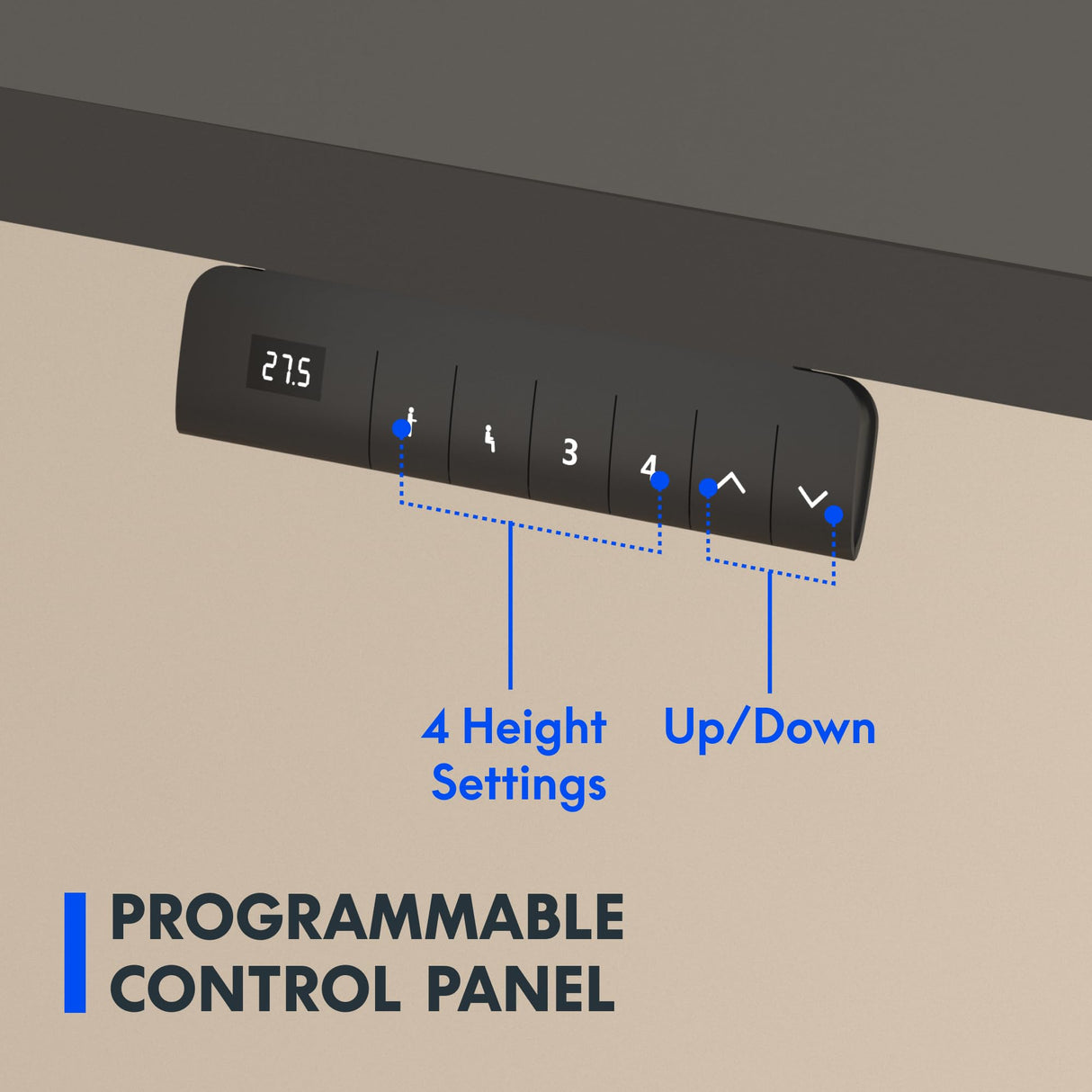FLEXISPOT E3 Dual Motor Electric Standing Desk 55x28 Inch Whole-Piece Board Height Adjustable Desk Electric Sit Stand Desk (Black Frame + Black Desktop, 2 Packages) FLEXISPOT