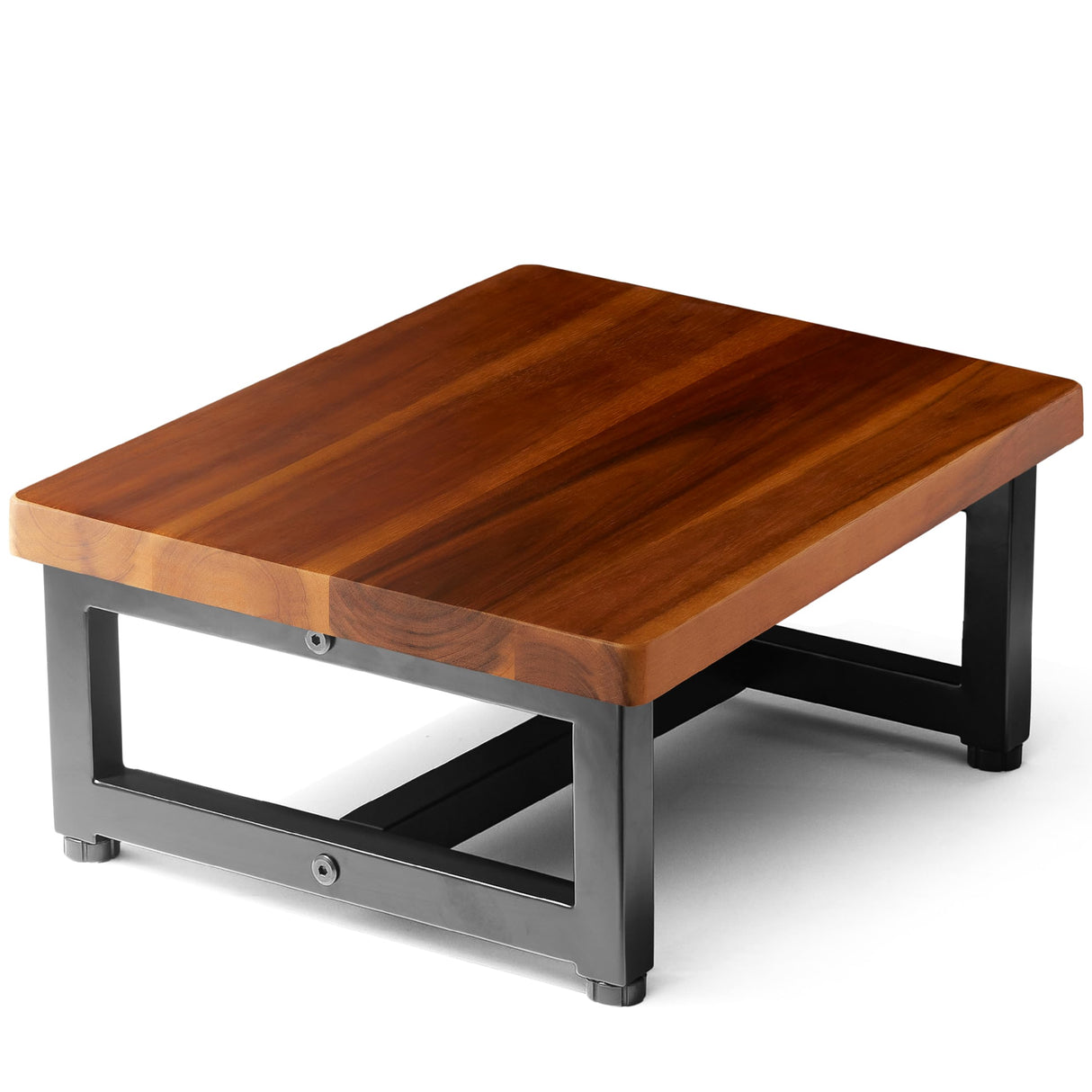 FANATU Wooden Two Step Stool - Heavy Duty One Step Stool for Adult and Kids - Holds up to 500Lb for Kichen/Bathroom/Bedside Step Stool (Acacia) FANATU