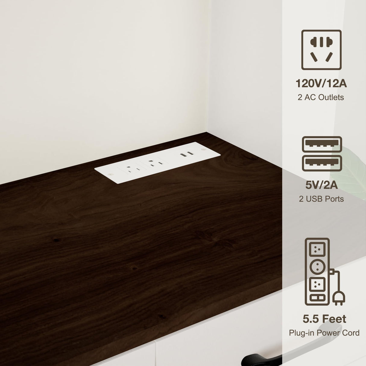 Azaeahom 71" Pantry Cabinet with Charging Station, Kitchen Storage Cabinet with Microwave Stand, 8-Zone Organization, 2 Smooth-Glide Drawers, Open Countertop for Dining, Kitchen, Living Room (White) Azaeahom