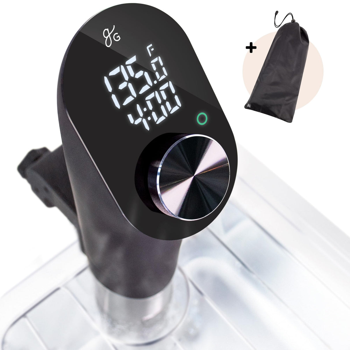 Greater Goods Kitchen Sous Vide Machine - Precision Cooker, Immersion Circulator, Brushless Motor, 1100 Watts (Onyx Black) Greater Goods