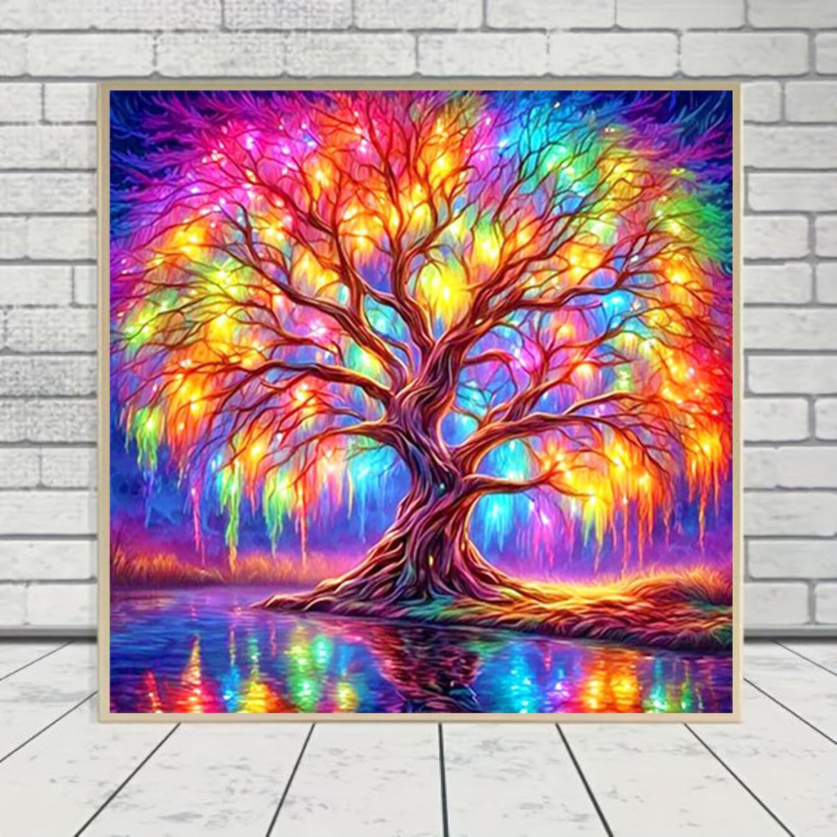 DIYCYCY Tree of Life Diamond Painting Kits for Adults,Full Drill Diamond Art Kits for Beginners,Round 5D DIY Diamond Dots Paintings, Diamonds Pictures Gem Art and Crafts Home Decor 13.78x13.78 inch DIYCYCY
