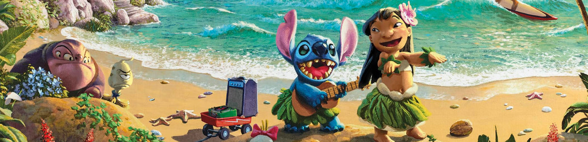 Ceaco - Thomas Kinkade - Disney - Lilo and Stitch - 1000 Piece Jigsaw Puzzle Ceaco