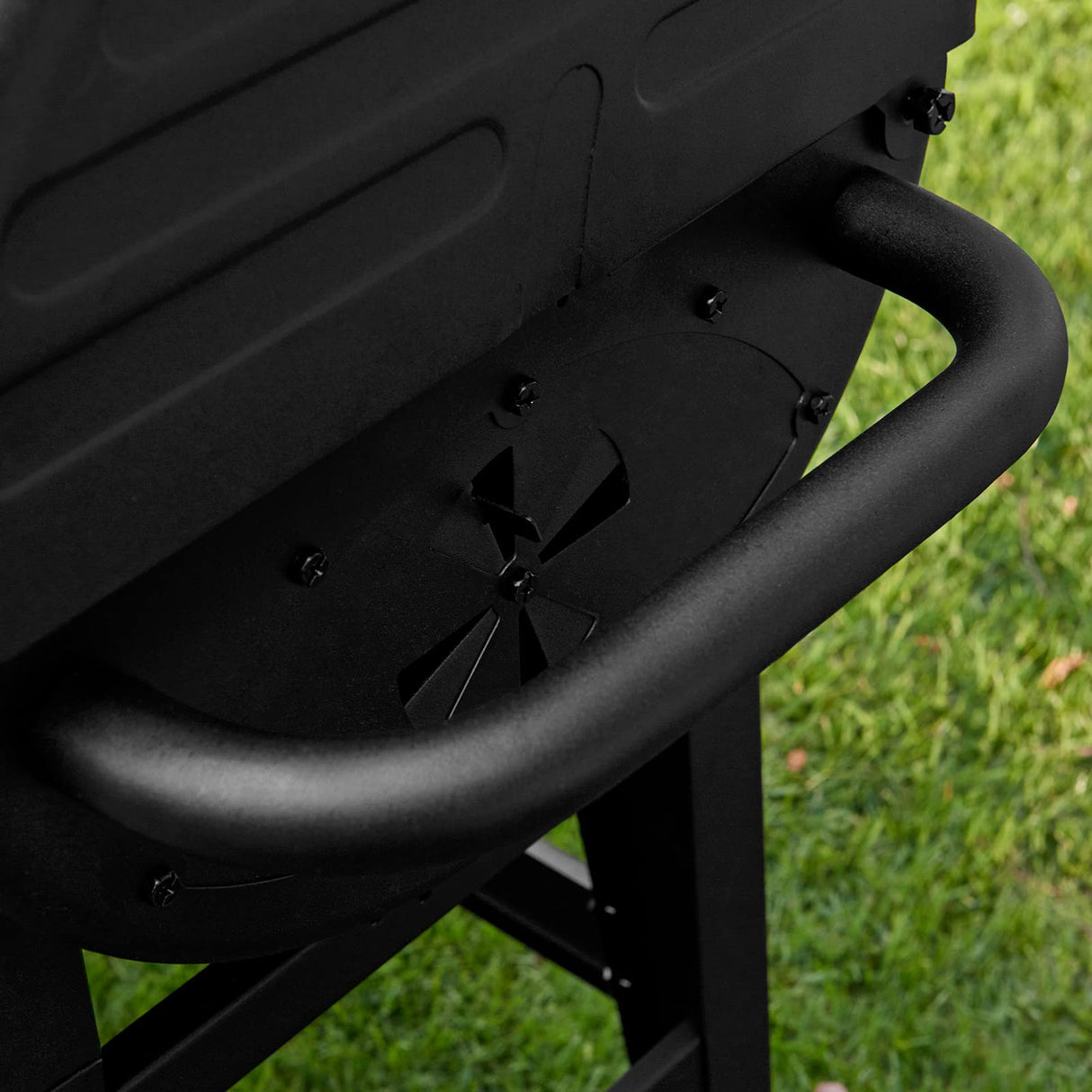 Char-Griller® Dual-Function 2-Burner 24,000 BTU Propane Gas and Charcoal Combination Grill and Smoker with 870 Cooking Square Inches in Black, Model E5030 Char-Griller