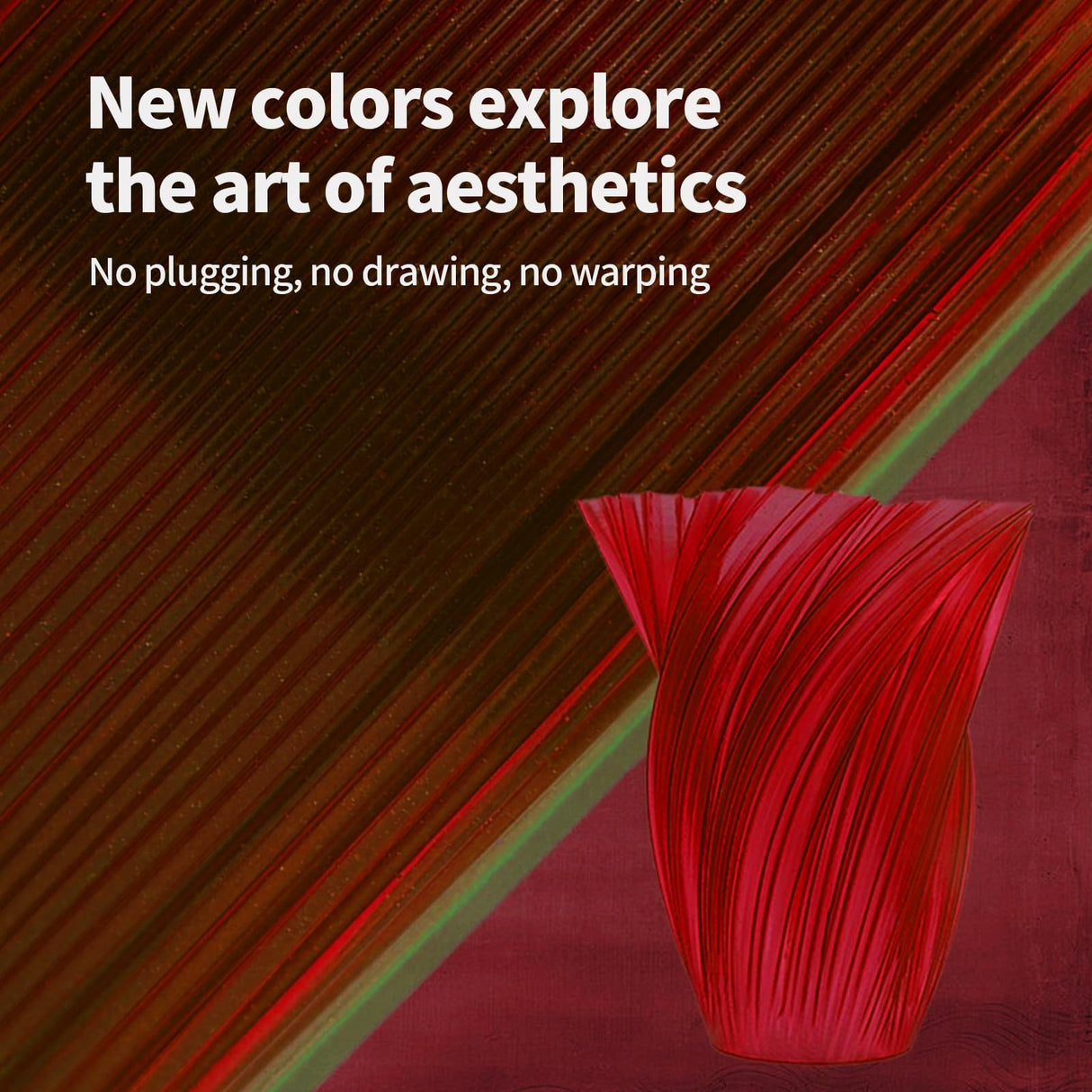 JAREES PLA Filament 1.75mm Ruby Red 1KG, Clog-Free 3D Printer Filament Dimensional Accuracy +/- 0.02mm, High Speed Printing 1kg Spool(2.2lbs) 3D Printing Filament Fits for Most FDM 3D Printers JAREES