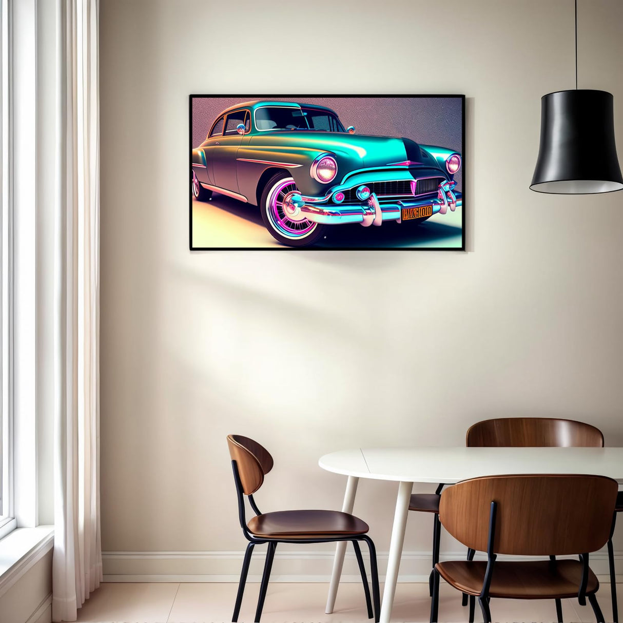 NUFTVI Diamond Art Kits, Vintage Car, 12x16 inches, Beautiful Diamond Art Painting, Digital Kit, Full Drill, Relaxing Art Craft Kit for Adults NUFTVI