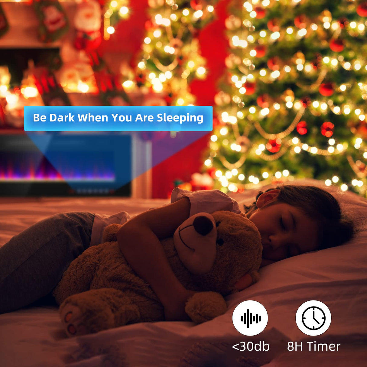 Zionheat 60 inches Electric Fireplace-Wall Fireplace for Living Room-Fireplace Freestanding/Inserts/Wall Mounted with Remote Control, Timer, Dimmer, 12 Flame Colors, 750/1500W, Ultra Thin Zionheat