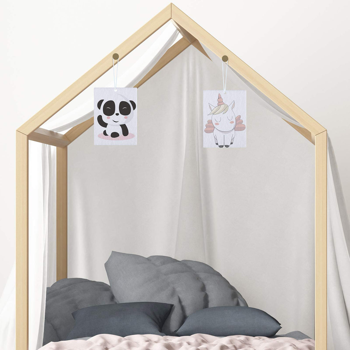 150 Pieces Sublimation Air Freshener Blanks Car Hanging Sheets Air Freshener Sheets Felt Air Freshener Rectangle Fragrant Sheets with Elastic Rope and 200 Pieces Bags for Car Interior Decoration Frienda