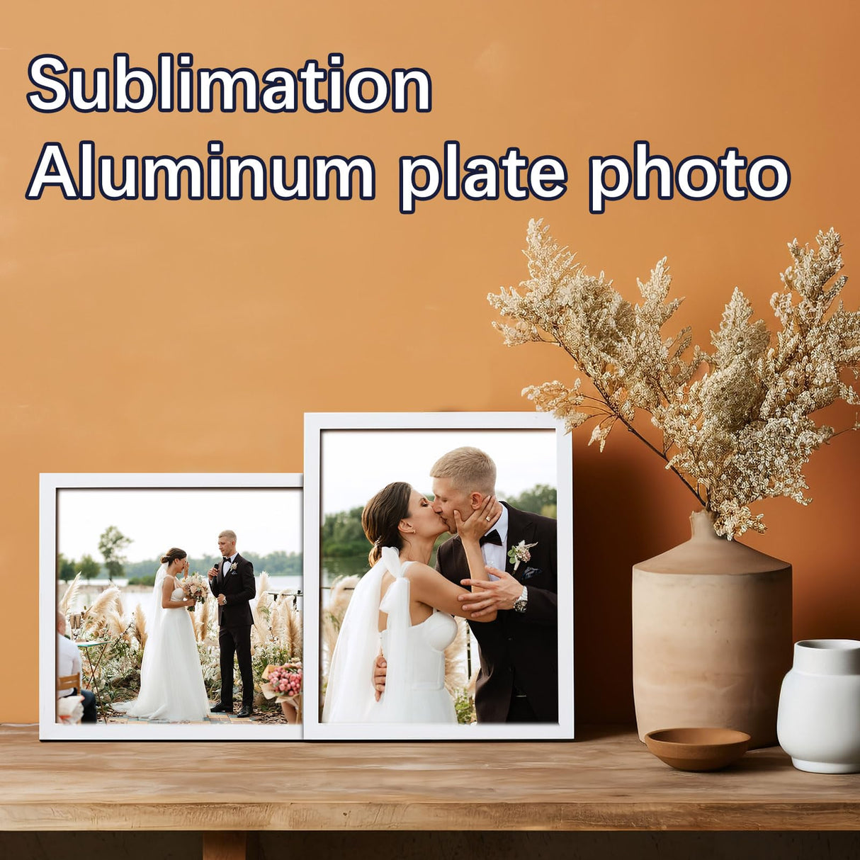 LIZOIDZSM 12 Pcs Sublimation Photo Blanks 8 x 10 Inch sublimation metal sign blanks Aluminum Photo Sign Blank Photo DIY Photo Sign Wall Frame Poster for Living Room Bedroom LIZOIDZSM