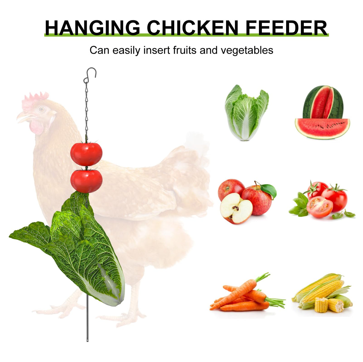 TRYKERPET Large Wood Chicken Coop with Nesting Box, Wooden Chicken Coop with Run, Outdoor Walk-in Poultry Cage with Weatherproof Cover, Chicken House for Outside Farm Backyard TRYKERPET