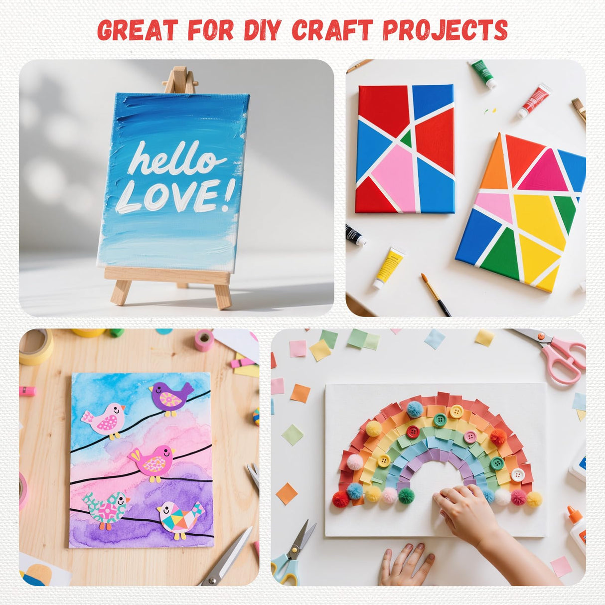 Simetufy 32 Pack 11 x 14 Inch Canvas Boards for Painting Pre-Primed White Blank Paint Canvas for Acrylic, Oil, Watercolor, Gouache Paint Art Supplies for Kids &Adults Simetufy