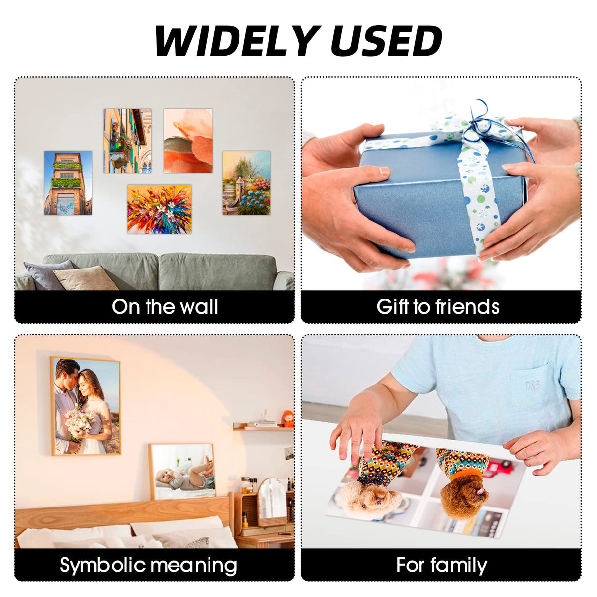 CHONOVO 10 Pcs Sublimation Photo Blanks 10x12 Inch Metal Sublimation Sign Blanks Aluminum Sublimation Blank DIY Photo Sign Wall Frame Poster for Living Room Bedroom White(Thickness 0.45mm) CHONOVO