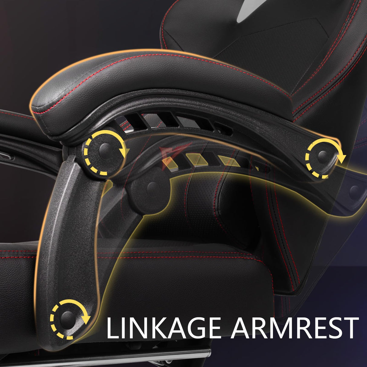 Waleaf Big and Tall Gaming Chair for Adults with Footrest, 400lbs Weight Capacity Video Game Chairs for Office, Ergonomic Computer Gaming Chair with Lumbar Support and Headrest (Red) Waleaf