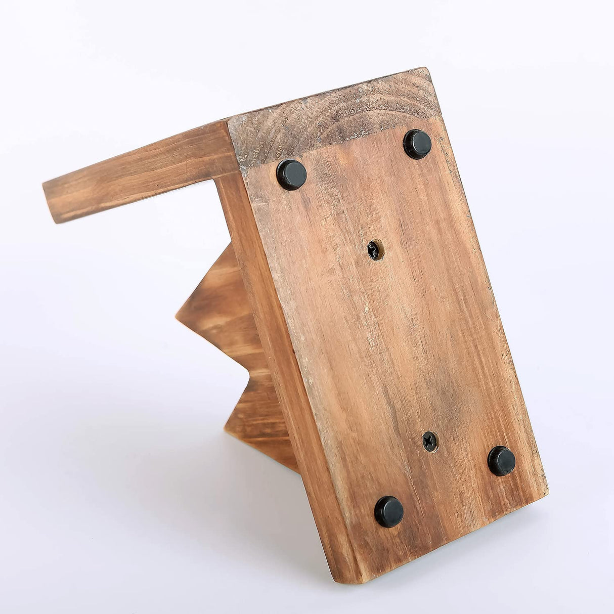 NIKKY HOME Heavy Duty Non Slip Rustic Woodland Mountain Wood Bookend Forest Book Ends Book Stoppers for Cabin Decor Home and Office Shelves Children NIKKY HOME