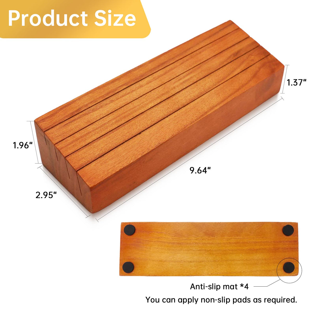 Iswabard Card Deck Stand Set of 2 Playing Cards Holder for Kids Elder Wood Racks Tray for Organizing on Game Bridge Adults Canasta Uno Skipbo 5 Crowns(orange) Iswabard