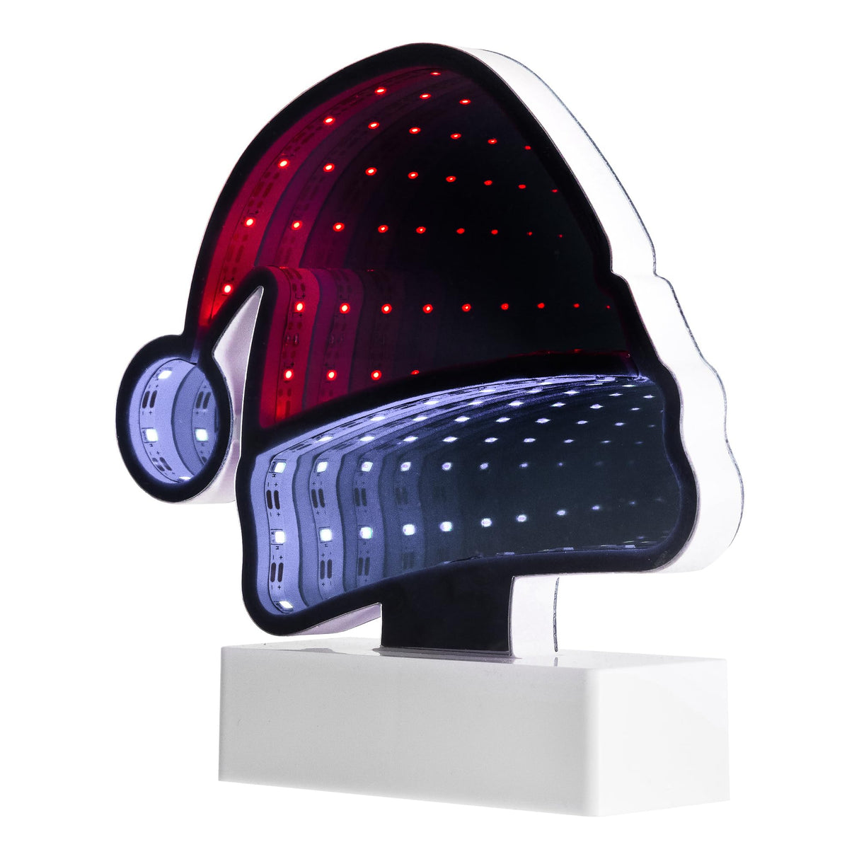 Northlight LED 3D Santa Hat Christmas Infinity Mirror - 6.5" Northlight