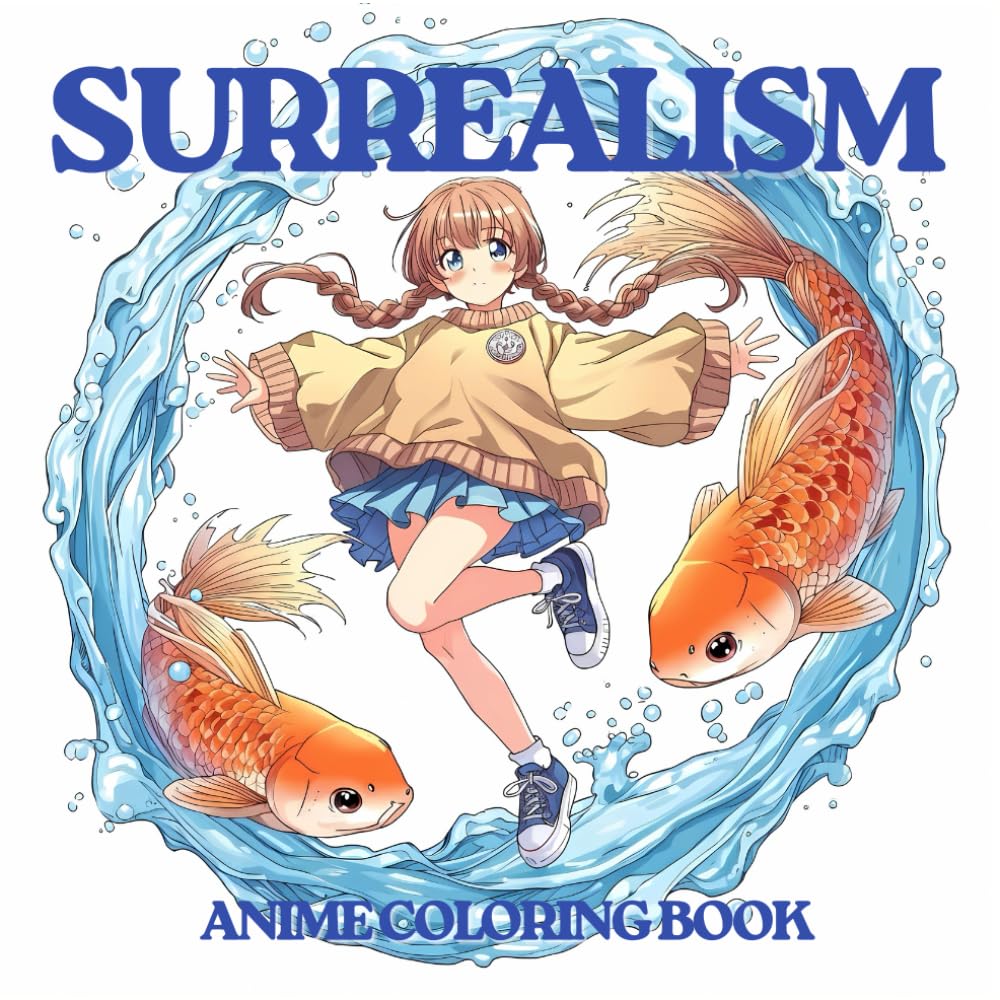 Surrealism - Anime Coloring Book: For Teens and Adult | Anime Style illustrations | Perfect Gift Majosta