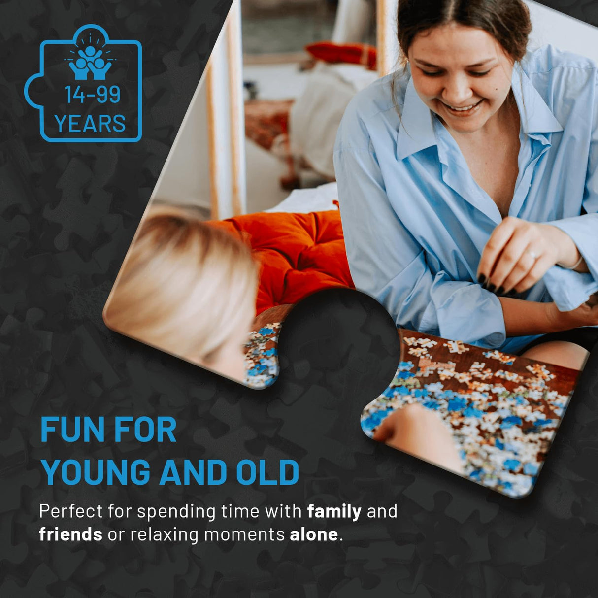 Misu Games Black Box Puzzle Without Template, Jigsaw Puzzles for Adults 1000 Pieces, Cool Jig-Saw Puzzels 20x27 Multiple Categories, Difficult Puzzle Architecture Level 4 Misu