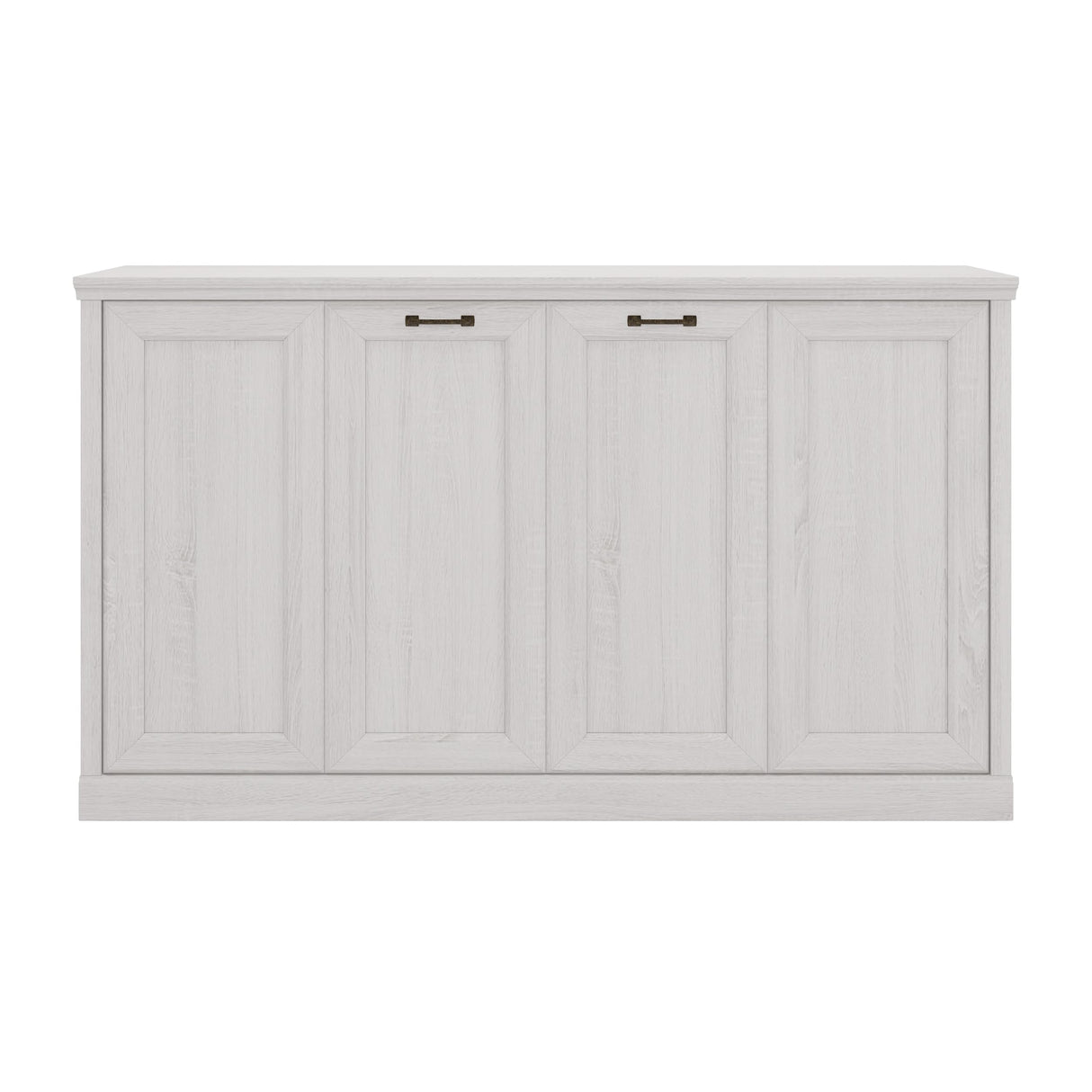 VilroCaz Rustic Twin Size Horizontal Murphy Bed, Solid Wood Folding Platform Bed Murphy Chest with Sturdy Metal Frame for Guest Room Home Office (Twin) VilroCaz