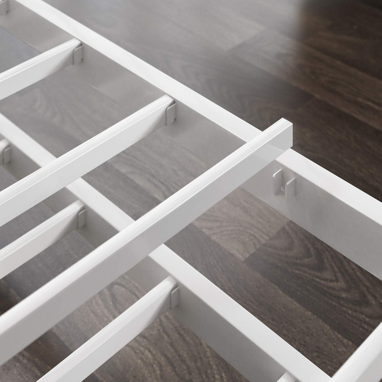 ZINUS Florence Twin Daybed and Trundle Frame Set, Premium Steel Slat Support, Daybed and Roll Out Trundle Accommodate, Twin Size Mattresses Sold Separately Zinus