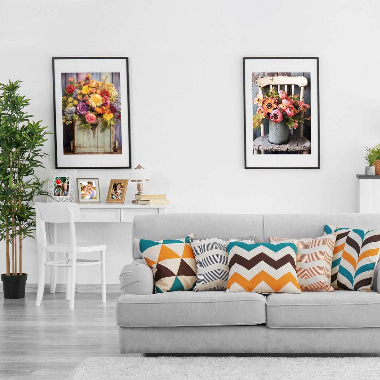 YOYA 2 Pack Diamond Painting Kits for Adults, Diamond Art Kits with Accessories & Tools, DIY Flowers 5D Diamond Painting Full Drill Gem Art Painting Kit for Home Wall Decor 12 x 16 Inch YOYA