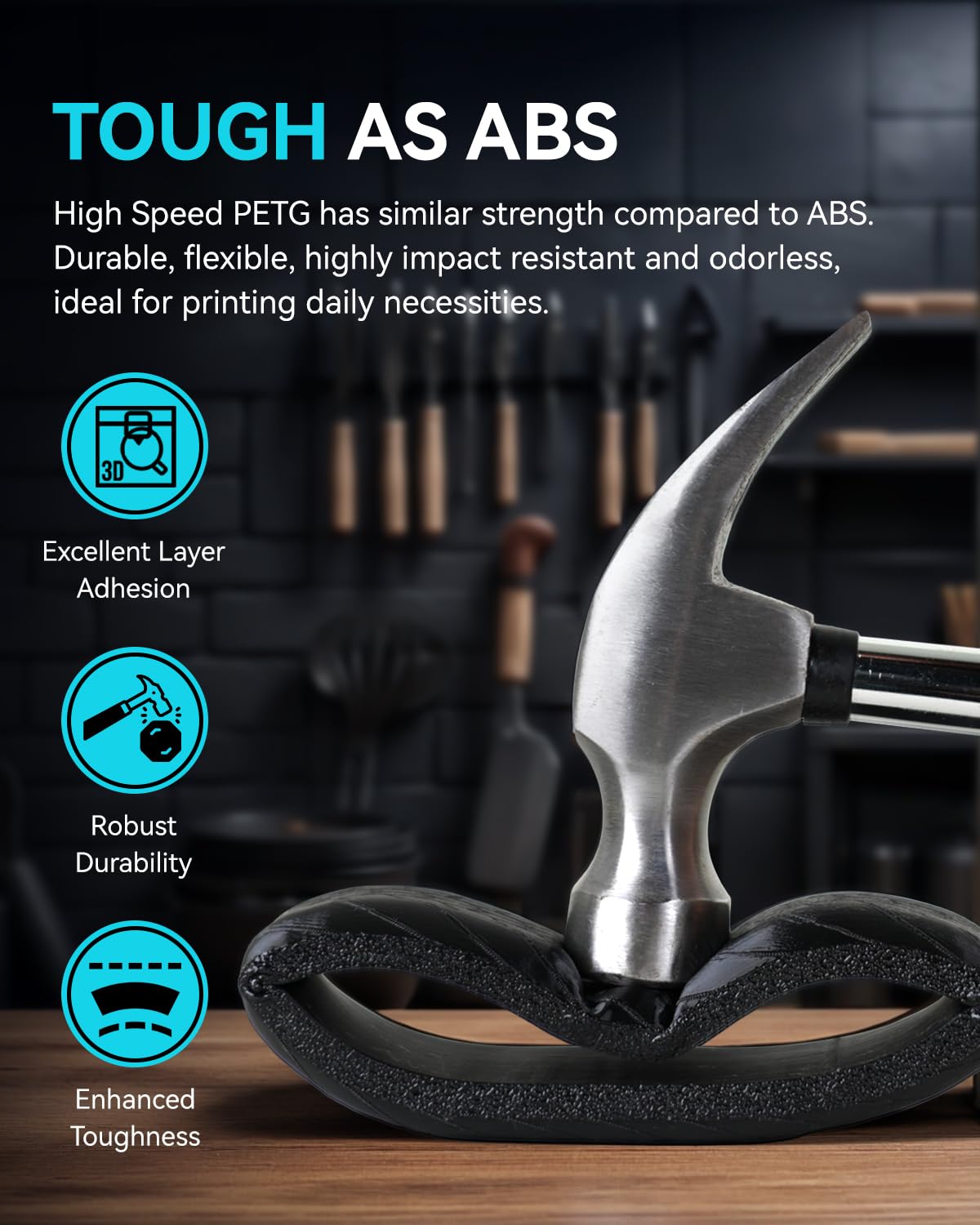 SUNLU High Speed PETG 3D Filament 1.75mm, 30mm/s - 600mm/s Print Range, High Flow Speedy 3D Printer Filament, Fit Most FDM Printers, Dimensional Accuracy +/- 0.02mm, 1kg Spool, (Orange) SUNLU