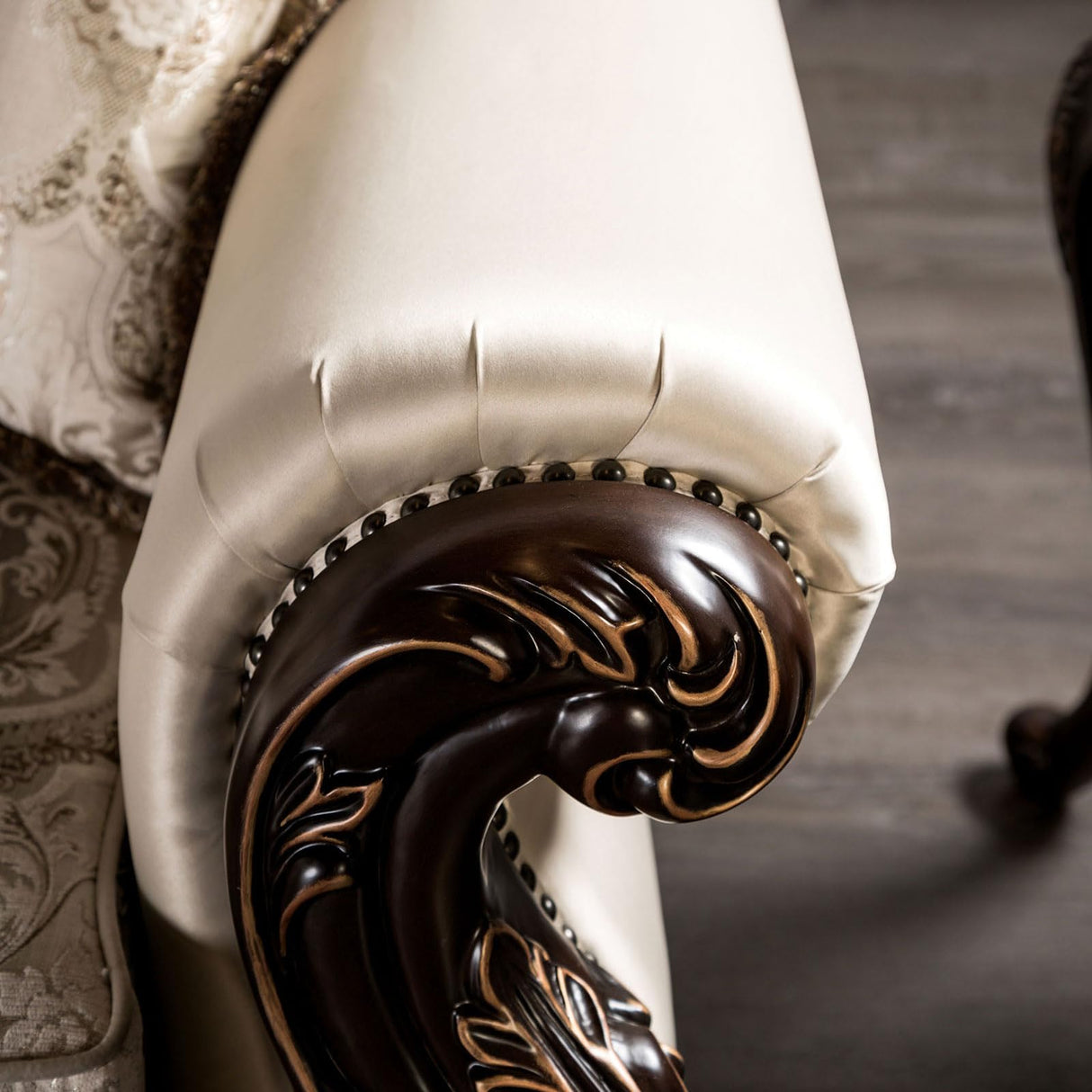 Furniture of America Zephyra Traditional Faux Leather Upholstered Sofa with Rolled Arm and Accent Pillows, Wooden Comfortable Couch for Living Room, Office, Bedroom, Dark Cherry/Beige Furniture of America