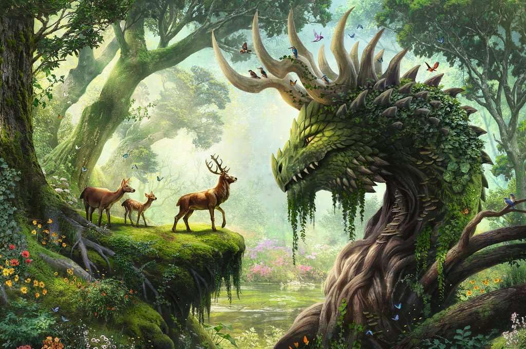 Ravensburger The Forest Dragon Awakes 3000 Piece Jigsaw Puzzle for Adults - 12000808 - Handcrafted Tooling, Made in Germany, Every Piece Fits Together Perfectly Ravensburger