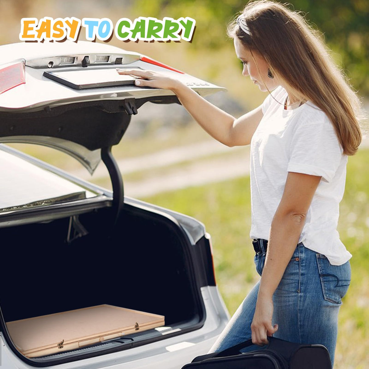 Miereirl 1500 Pieces Wooden Puzzle Table with 6 Drawers and Cover, Adult Portable Puzzle Board 35.43” x 23.43” Rotating Wooden Jigsaw Puzzle Plateau Used for Puzzle Storage and Sorting Miereirl