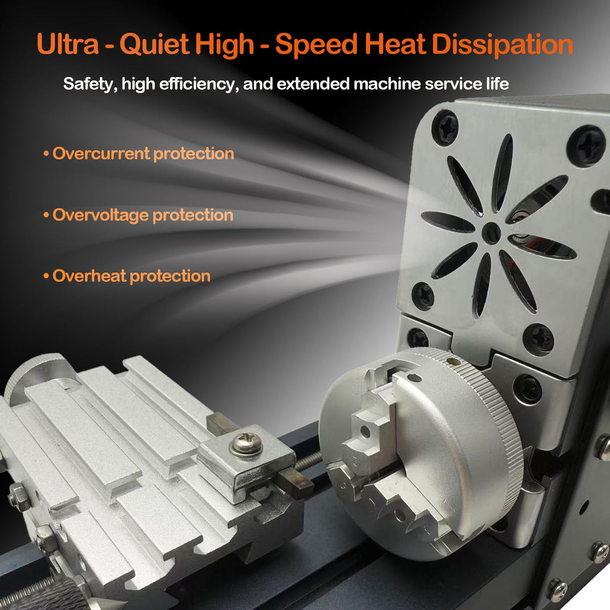 EssSthmy Mini Metal Lathe Machine, 36W 20000 RPM, Benchtop Lathe for Woodworking DIY,Crafting Wood & Soft Metal EssSthmy