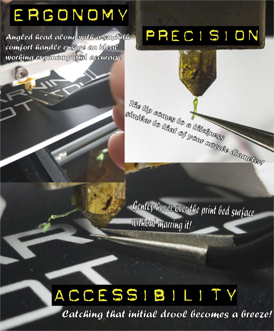 3D Printer Nozzle Cleaning Kit - 0.4mm Needles and Tweezers Toolkit - Stainless Steel Nozzle Cleaning Tool Kit - Alternative for 0.4mm Drill Bits for 3D Printer - Set of 11 AMERVAULT