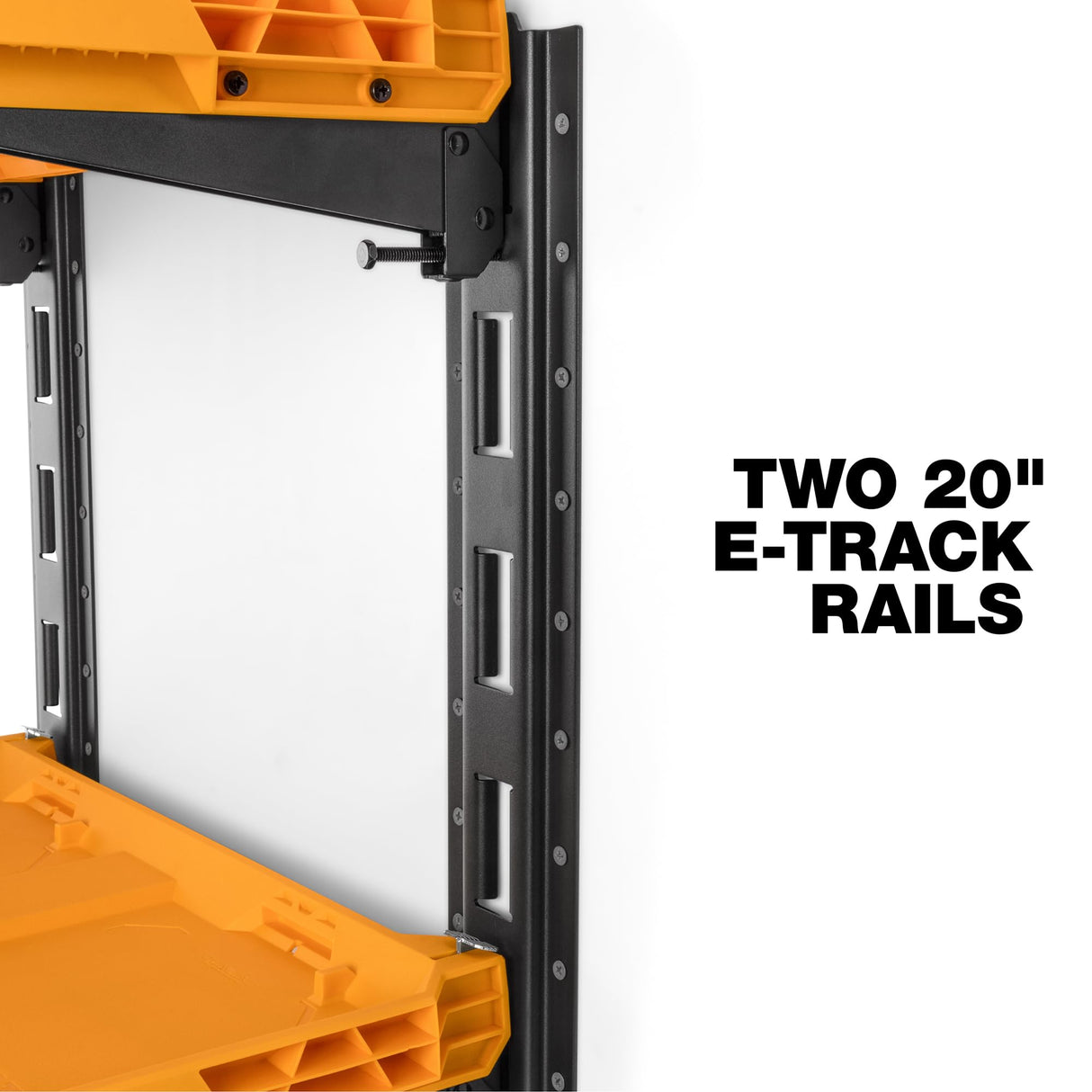 ToughBuilt 2-Shelf Storage, Wall Mounted Garage Organizer Shelves, StackTech System ToughBuilt