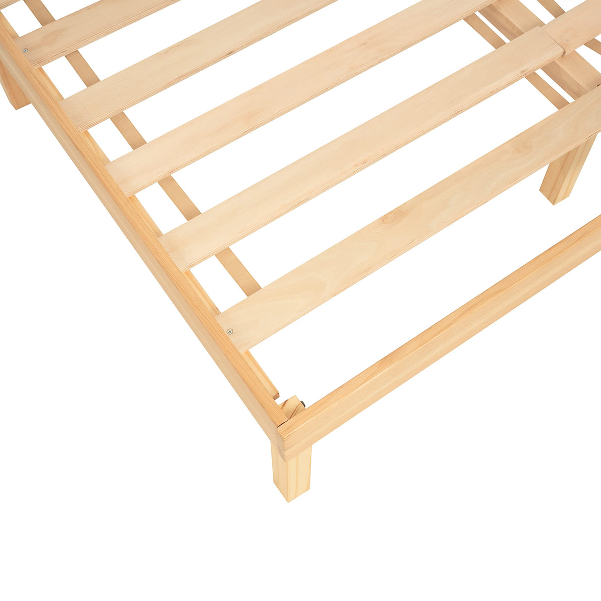 Naomi Home 14 Inch Pine Wood Queen Platform Bed Frame - Sturdy, No Squeak Design, No Box Spring Needed Naomi Home