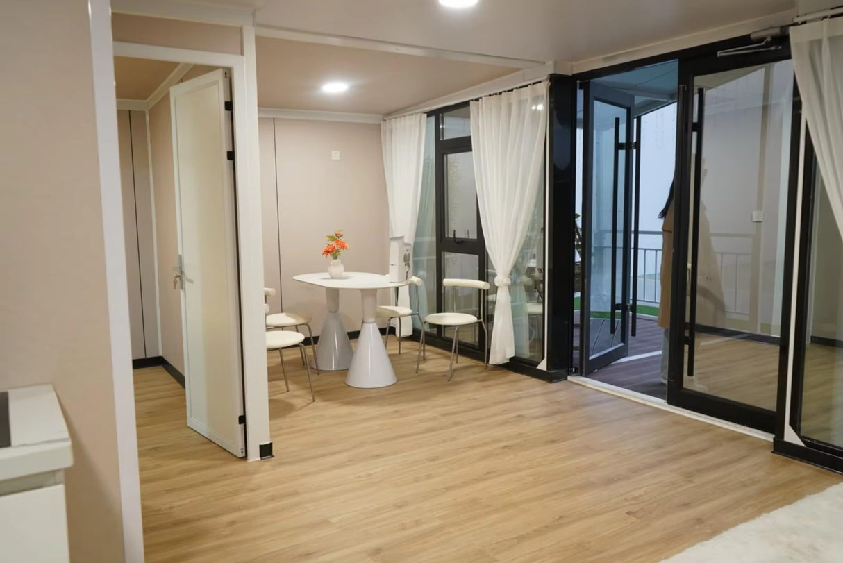 Tiny Houses to Live in for Adults 20ft 30ft 40ft Container Homes Prefabricated Double-Wing Expandable Foldable Container Quick-Moving House for Sale Generic