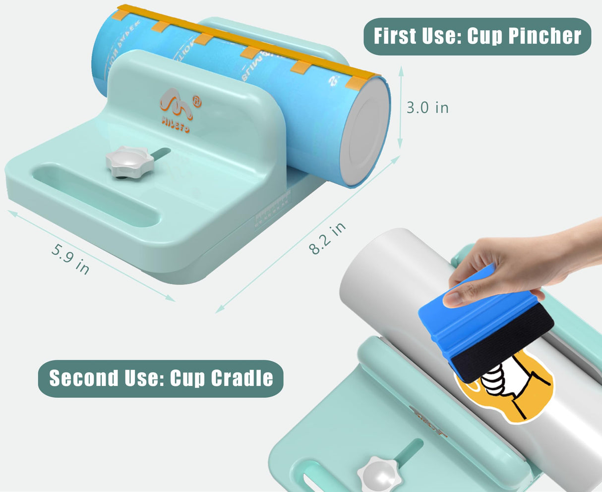 MiLefo Adjustable Tumbler Clamp, Cup Cradle for Crafting Tumblers, Sublimation Clamp Tool Suit for 20oz 30oz Cups, Tumbler Wrap Clamp for Stanley Tumblers, Tumbler Holder CUPTURNER