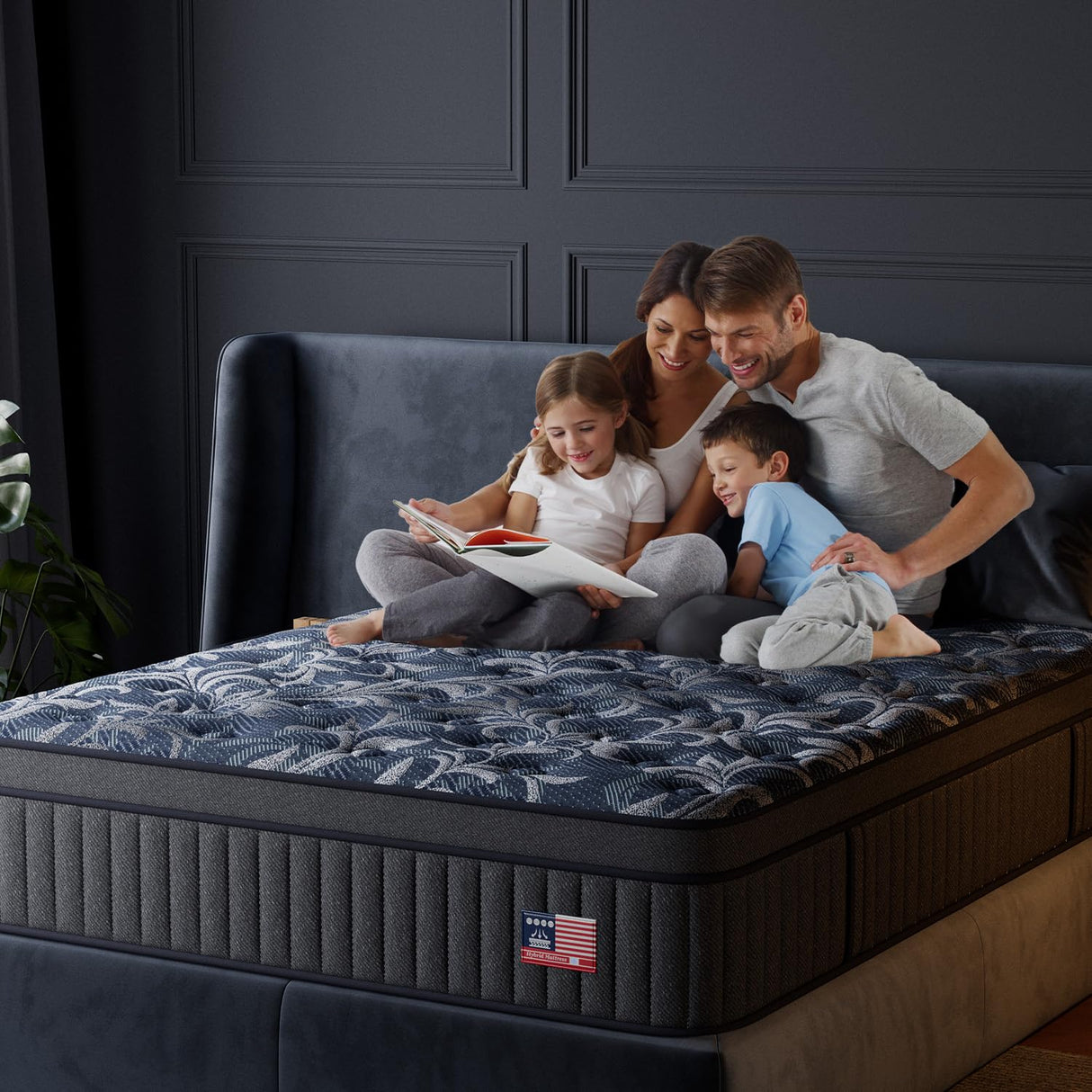 Huwesal Queen Mattress, 12 Inch Cooling Gel Hybrid Bed in a Box with Gel Memory Foam, Individually Wrapped Pocket Coils, Back Pain & Pressure Relief, Medium Firm Support,CertiPUR-US Huwesal